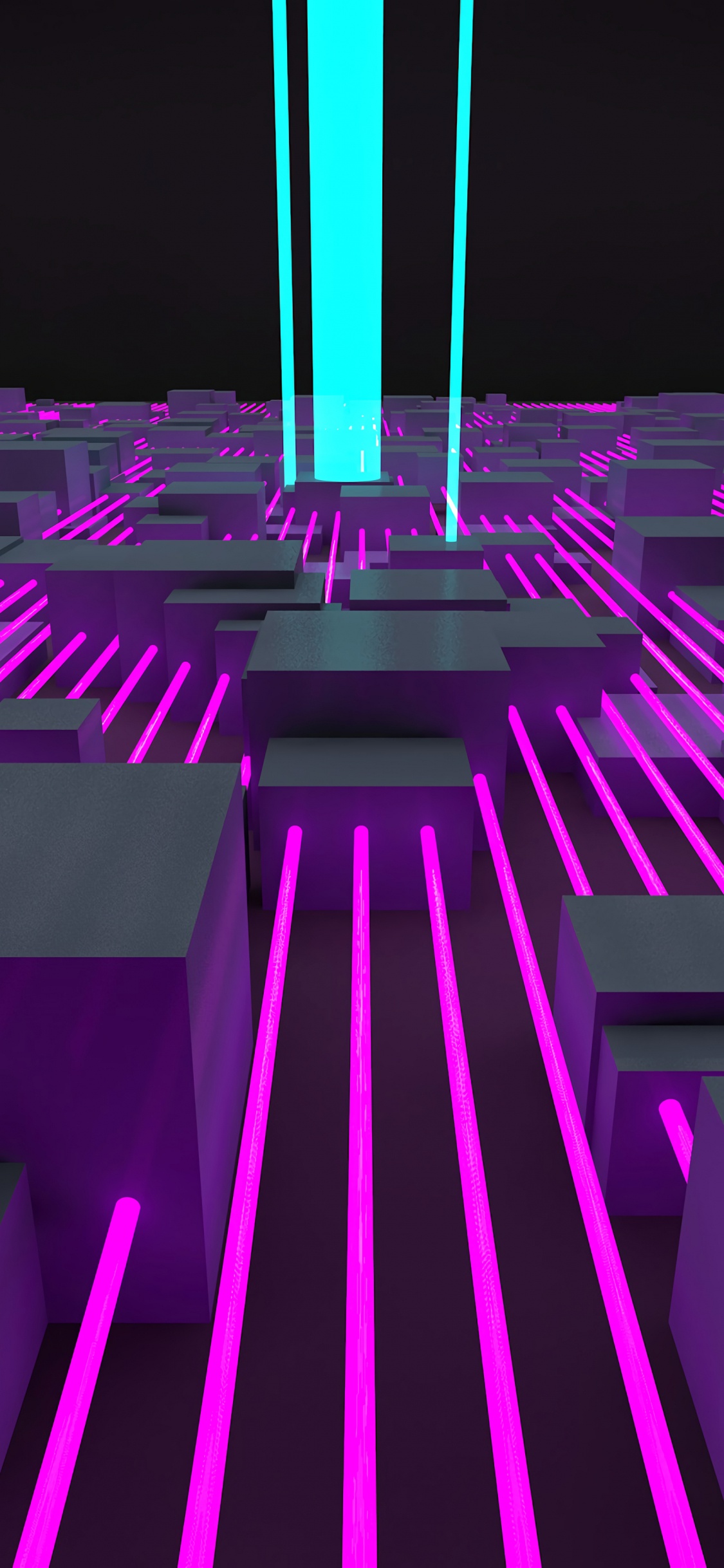 Purple and Pink Light Fixture. Wallpaper in 1125x2436 Resolution