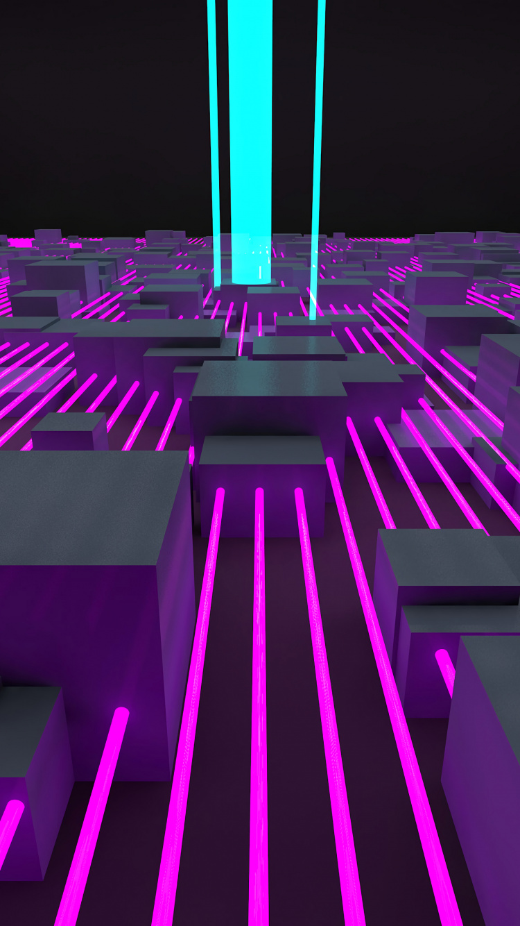 Lila Und Rosa Leuchte. Wallpaper in 750x1334 Resolution