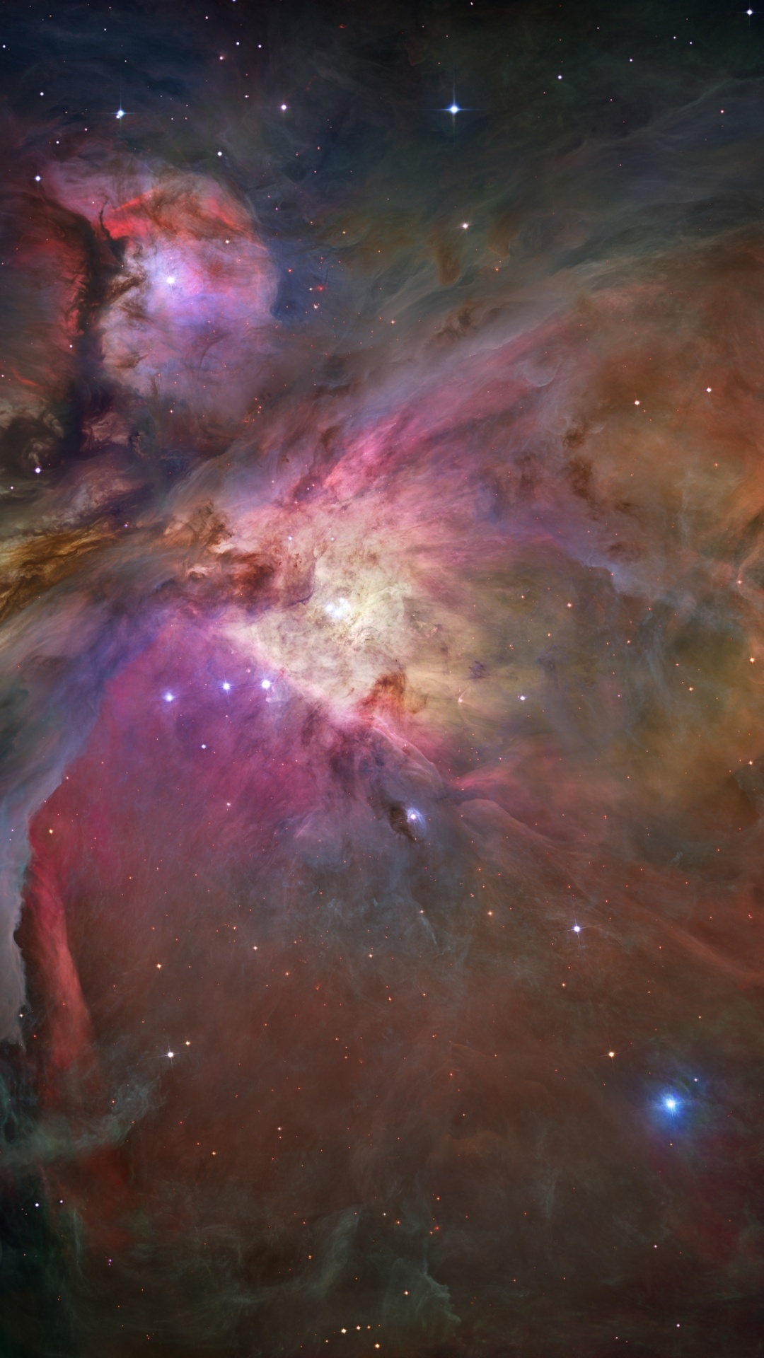 Nebula, Star, Orion Nebula, Hubble Space Telescope, Orion. Wallpaper in 1080x1920 Resolution