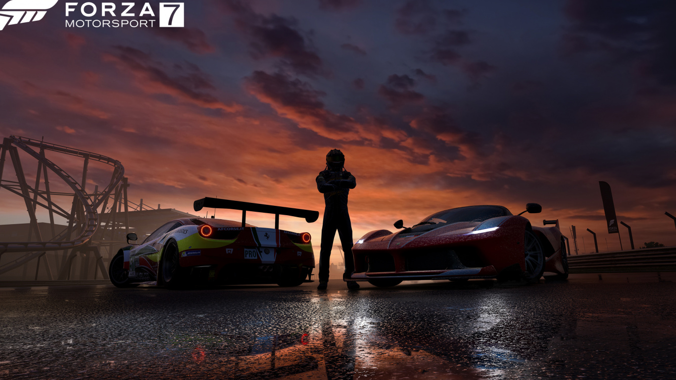 Supercar, Rennwagen, Forza Motorsport 7, Racing Video Game, Racing. Wallpaper in 1366x768 Resolution