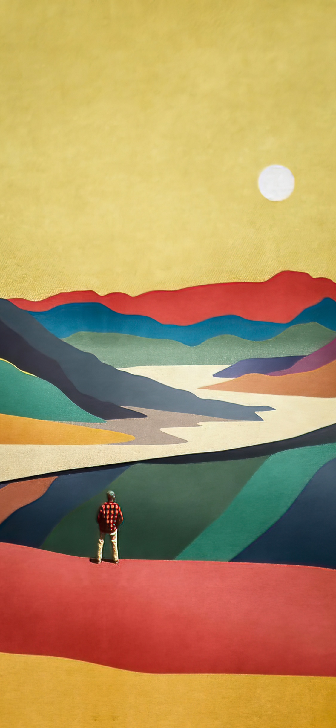 Artes Visuales, Pintura Acrílica, Ecorregión, Pintura, Montaña. Wallpaper in 1125x2436 Resolution