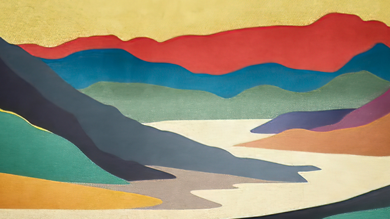 Artes Visuales, Pintura Acrílica, Ecorregión, Pintura, Montaña. Wallpaper in 1280x720 Resolution