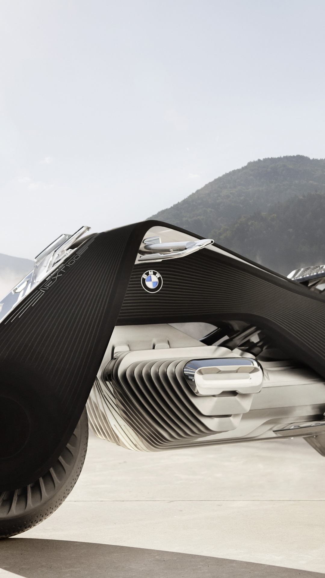 Black and White Sports Car on Road During Daytime. Wallpaper in 1080x1920 Resolution