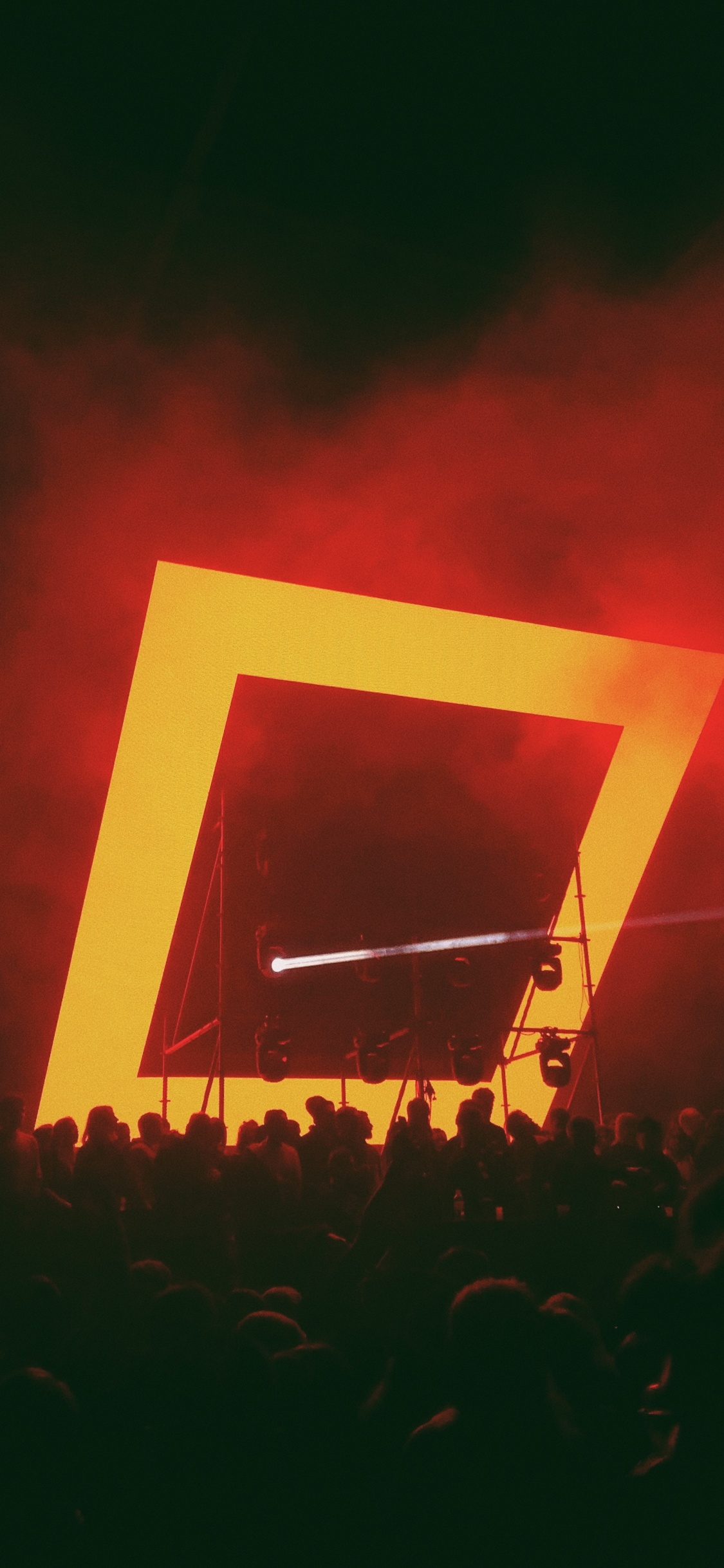 Red, Light, Yellow, Orange, Room. Wallpaper in 1125x2436 Resolution