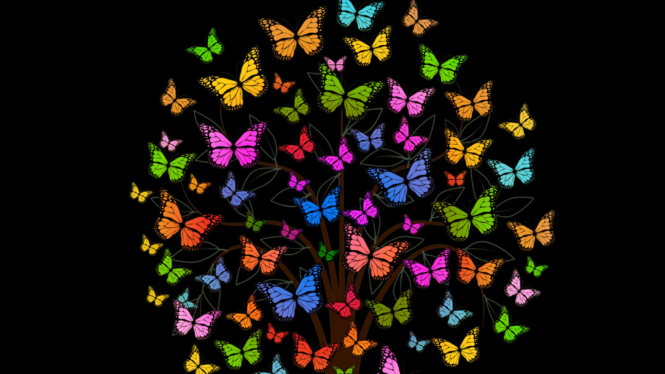 Persona en Pantalones Negros de Pie Sobre Fondo Negro. Wallpaper in 1366x768 Resolution