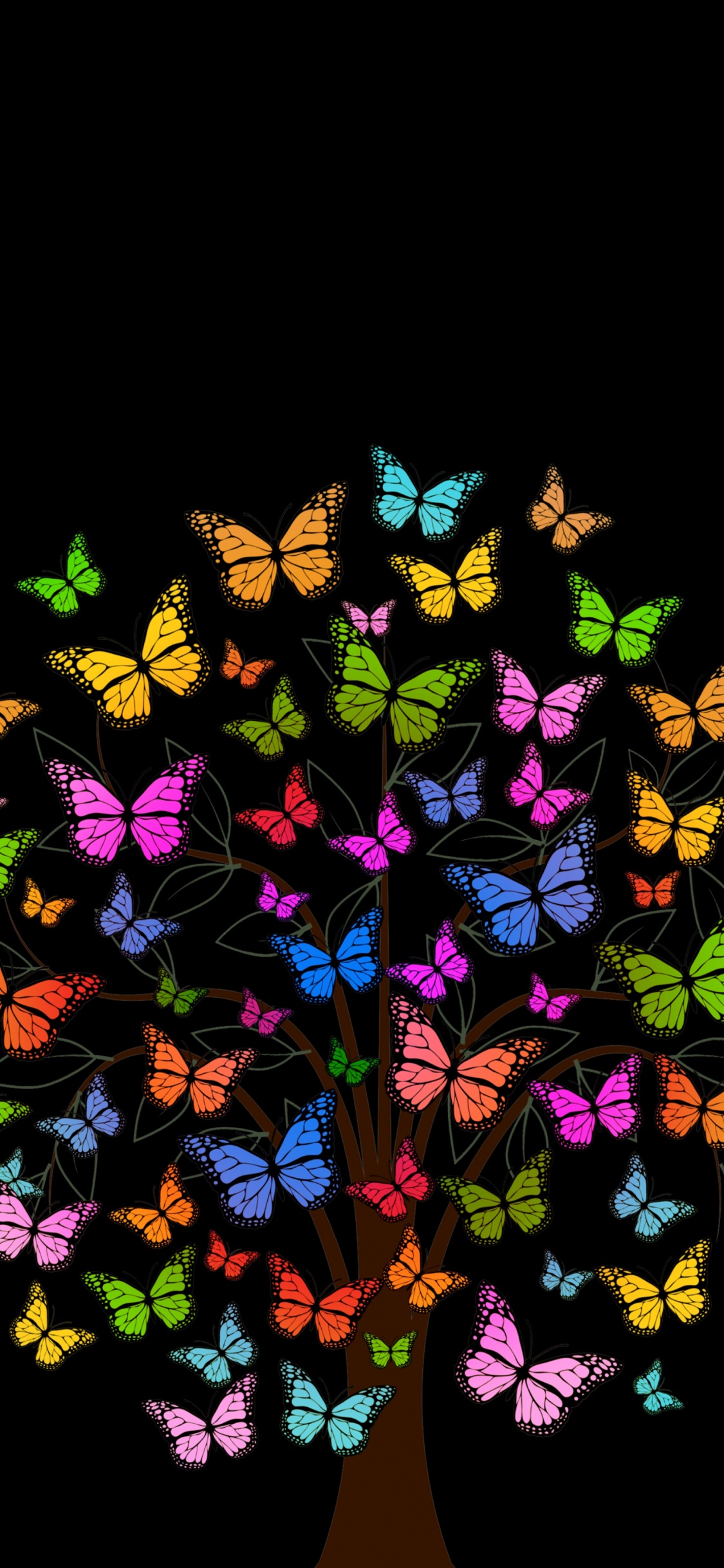 图形设计, 分形技术, 对称, 艺术, 迷幻术 壁纸 1125x2436 允许