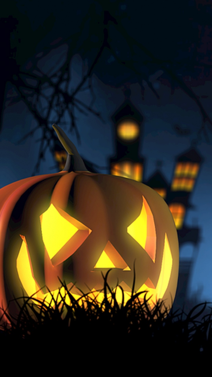 Halloween, Luz, El 31 de Octubre, Noche, Llama. Wallpaper in 720x1280 Resolution