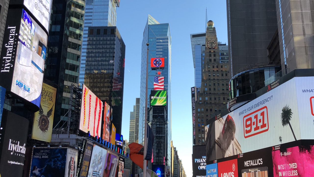 Times Square, König, Tower Block, Metropole, Stadtgebiet. Wallpaper in 1280x720 Resolution