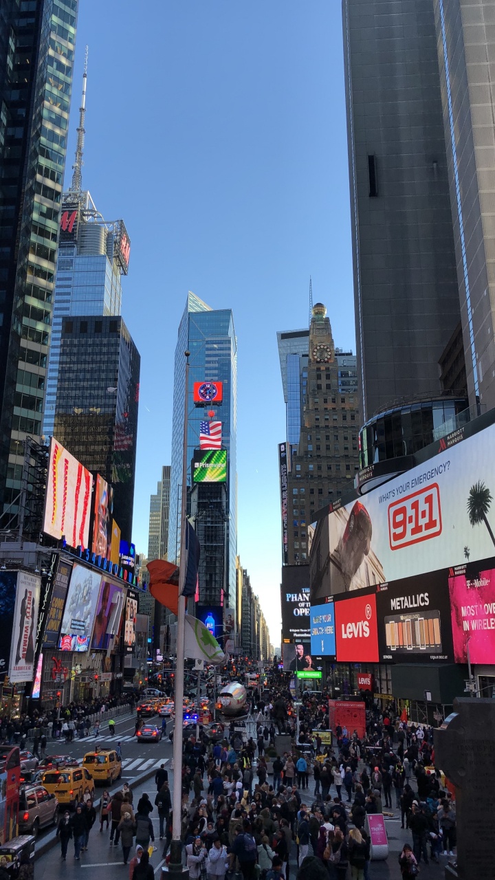 Times Square, König, Tower Block, Metropole, Stadtgebiet. Wallpaper in 720x1280 Resolution