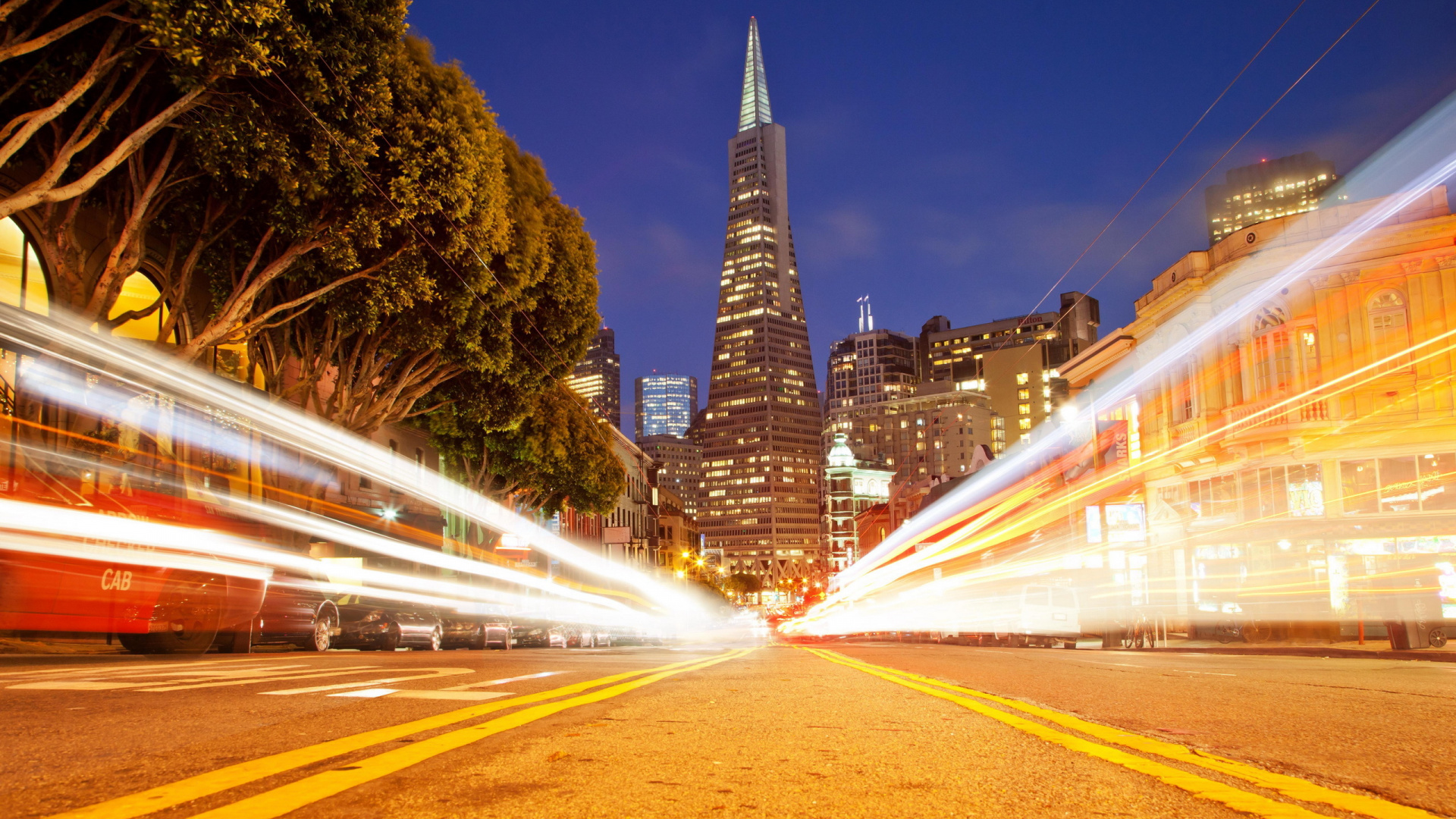 Time Lapse Photography of Cars on Road During Night Time. Wallpaper in 1920x1080 Resolution