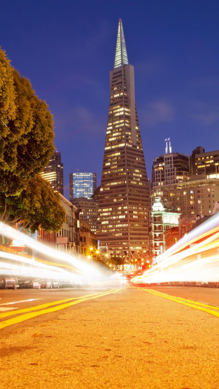 Time Lapse Photography of Cars on Road During Night Time. Wallpaper in 720x1280 Resolution