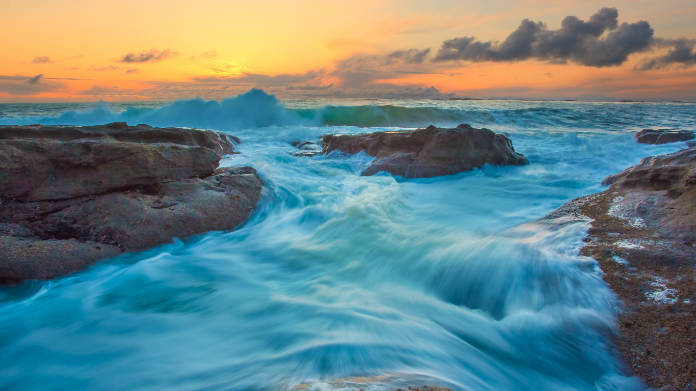 Cuerpo de Agua, Naturaleza, Mar, Oceano, Paisaje Natural. Wallpaper in 1366x768 Resolution