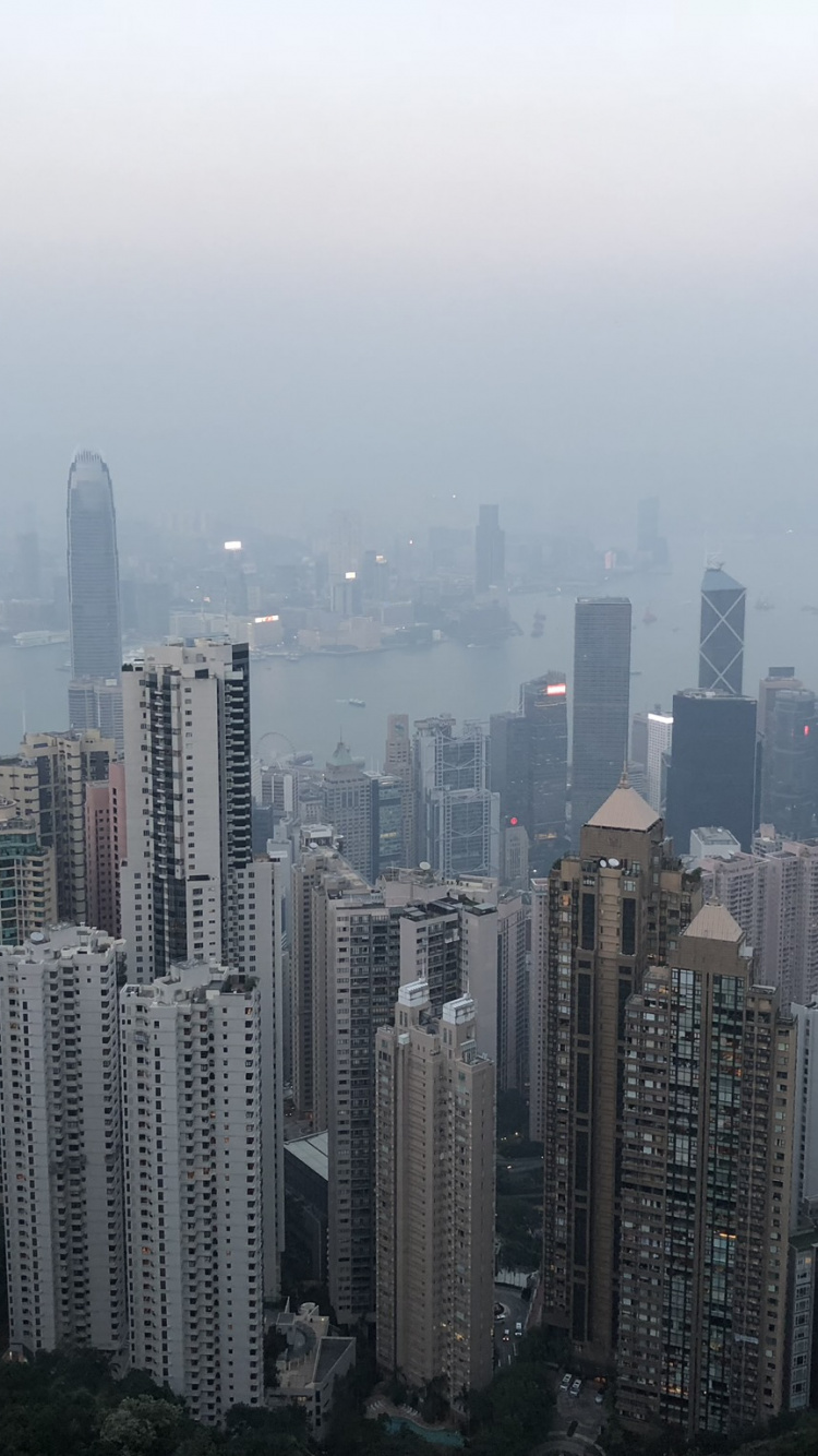 Hong Kong, Central, Viaje, Torre de Bloques, Área Urbana. Wallpaper in 750x1334 Resolution