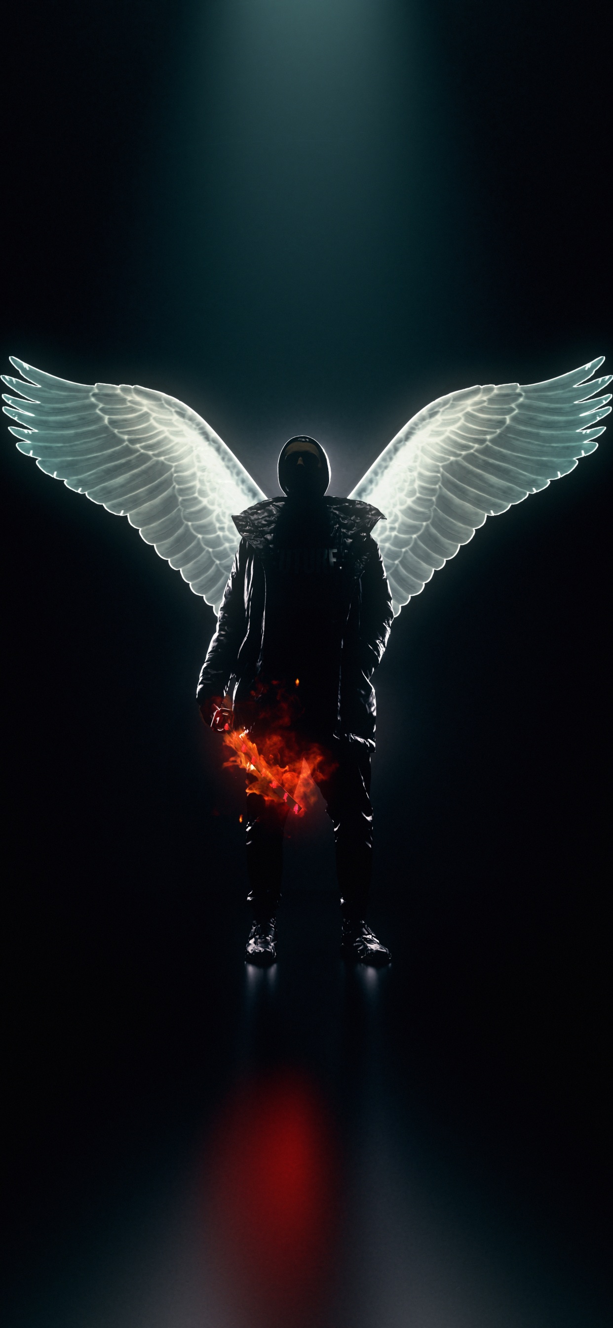 Flügelbürste, Menschlichen Körper, Kunst, Flügel, Übernatürliche Kreatur. Wallpaper in 1242x2688 Resolution