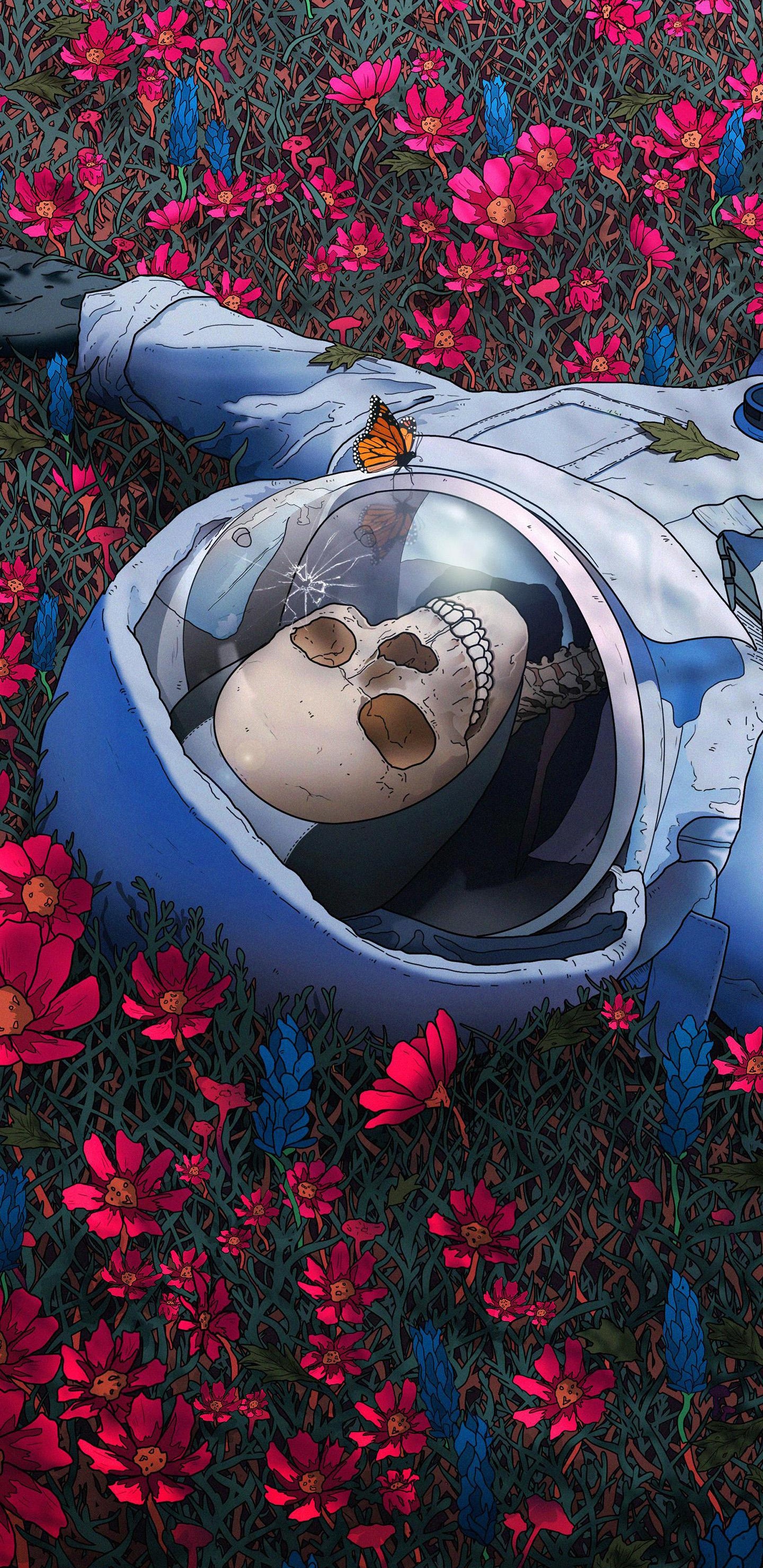 艺术, 光, 性质, 红色的, 草 壁纸 1440x2960 允许