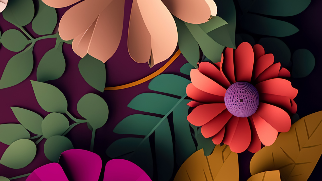 Nenúfar, Ilustración, Dibujo, Diseño Gráfico, Arte. Wallpaper in 1280x720 Resolution