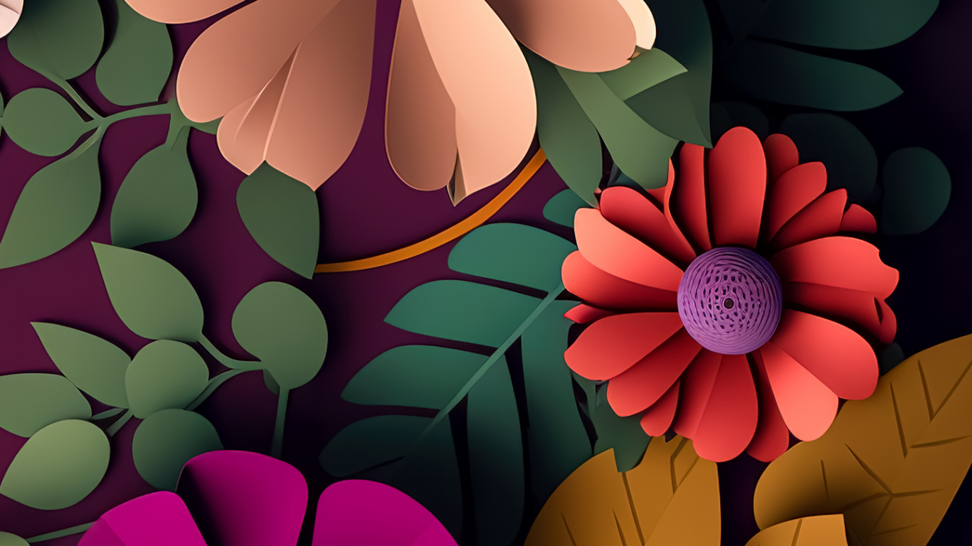 Nenúfar, Ilustración, Dibujo, Diseño Gráfico, Arte. Wallpaper in 1366x768 Resolution