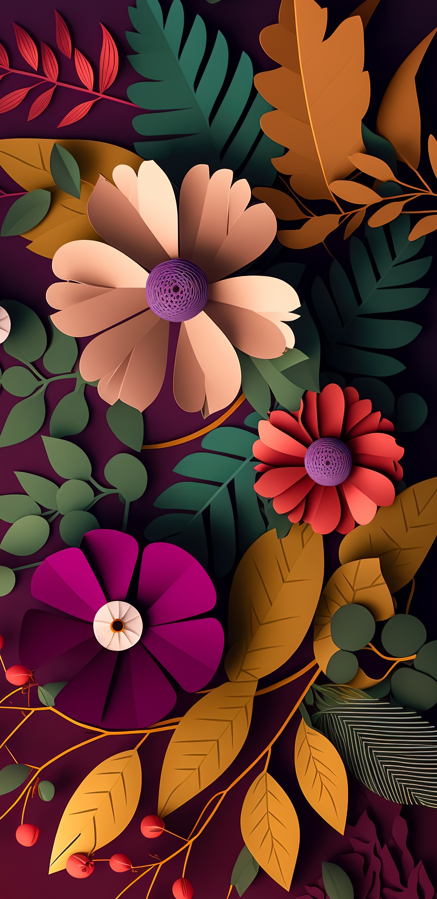 Seerose, Illustration, Zeichnung, Grafik-design, Kunst. Wallpaper in 1440x2960 Resolution