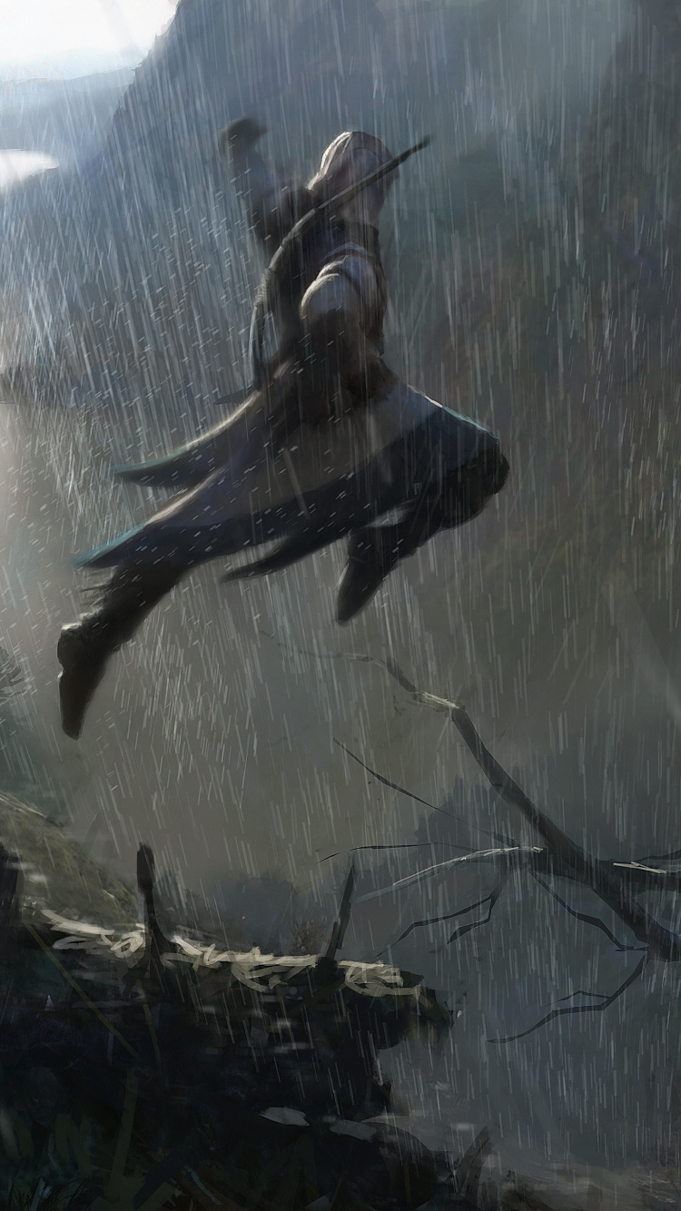Assassins Creed III, Assassins Creed, Forêt, Obscurité, Art. Wallpaper in 750x1334 Resolution