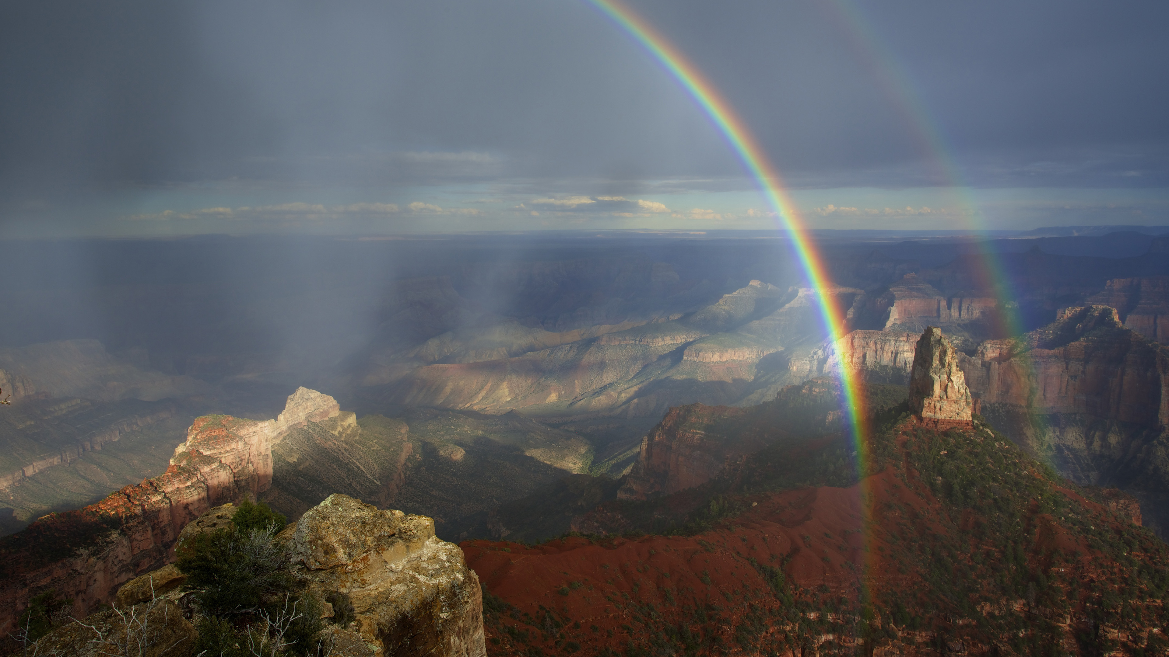 Regenbogen, Atmosphäre, Cloud, Ökoregion, Natur. Wallpaper in 3840x2160 Resolution