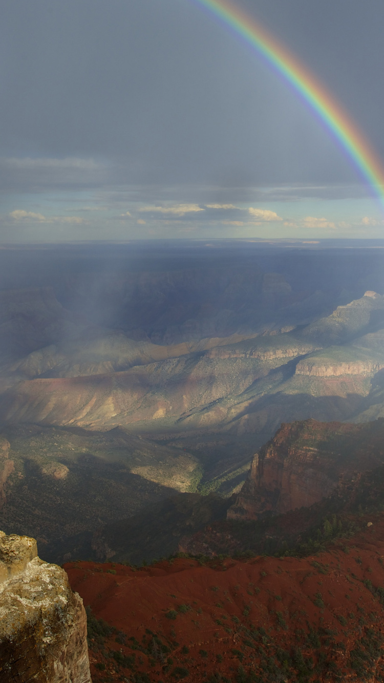 Regenbogen, Atmosphäre, Cloud, Ökoregion, Natur. Wallpaper in 750x1334 Resolution