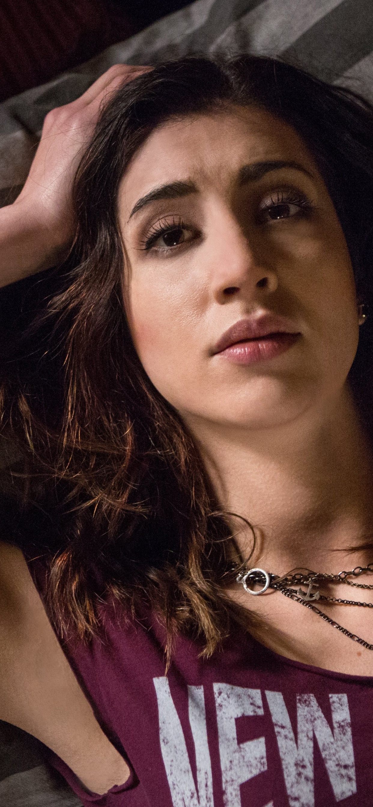 Dana Delorenzo Armpit, Dana Delorenzo, Ash vs Evil Dead, Kelly Maxwell, Ash Williams. Wallpaper in 1242x2688 Resolution