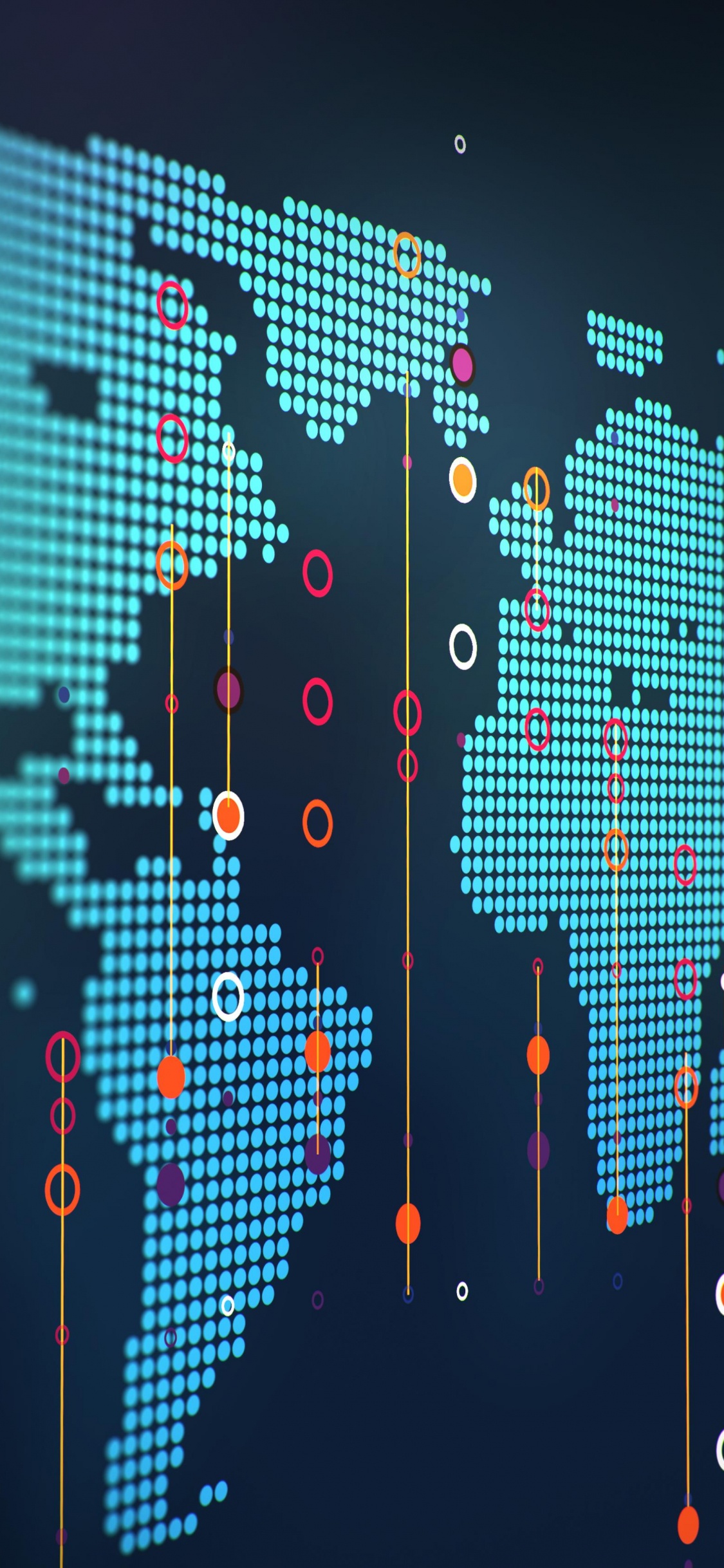 Lumières Bokeh Rouges et Blanches. Wallpaper in 1125x2436 Resolution