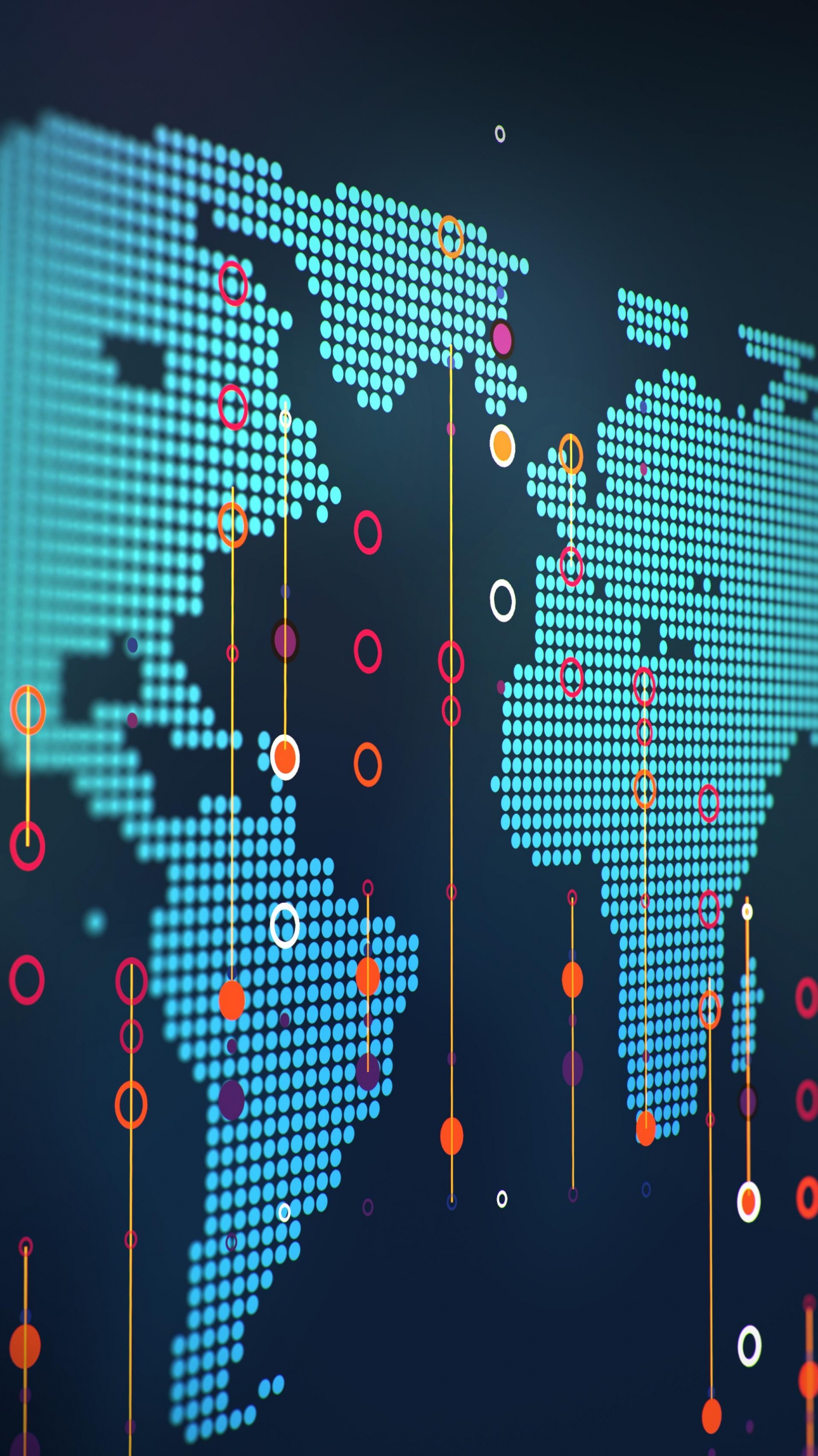 数字数据, 数据, 光, 信息技术, 管理 壁纸 1440x2560 允许