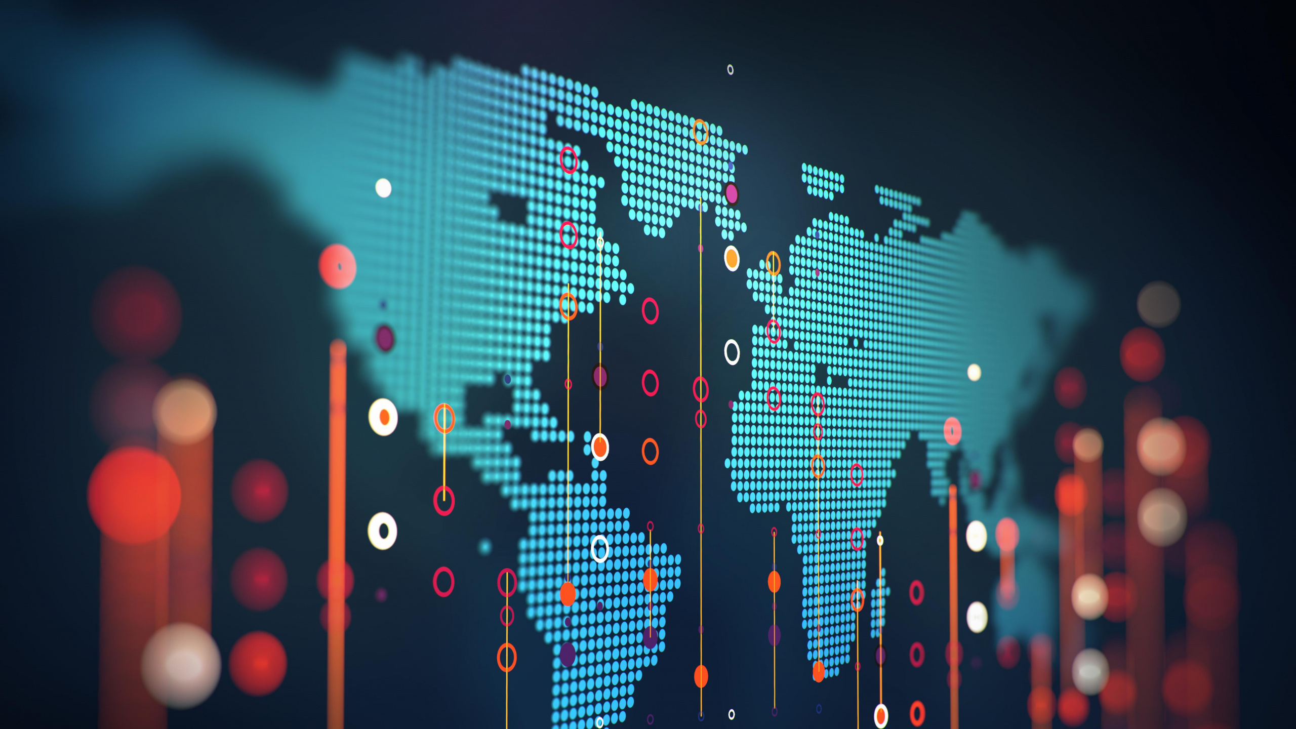 数字数据, 数据, 光, 信息技术, 管理 壁纸 2560x1440 允许