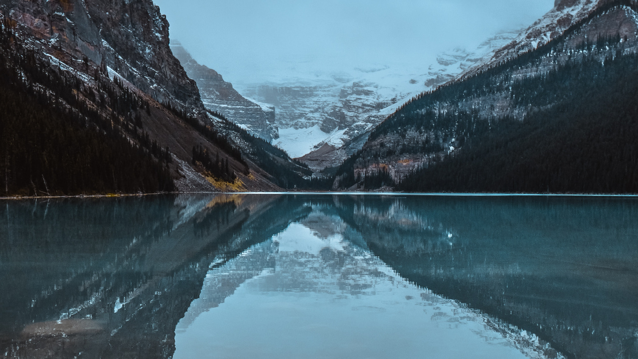 Lake Louise, Lake, Nature, Mountain, Mountainous Landforms. Wallpaper in 1280x720 Resolution