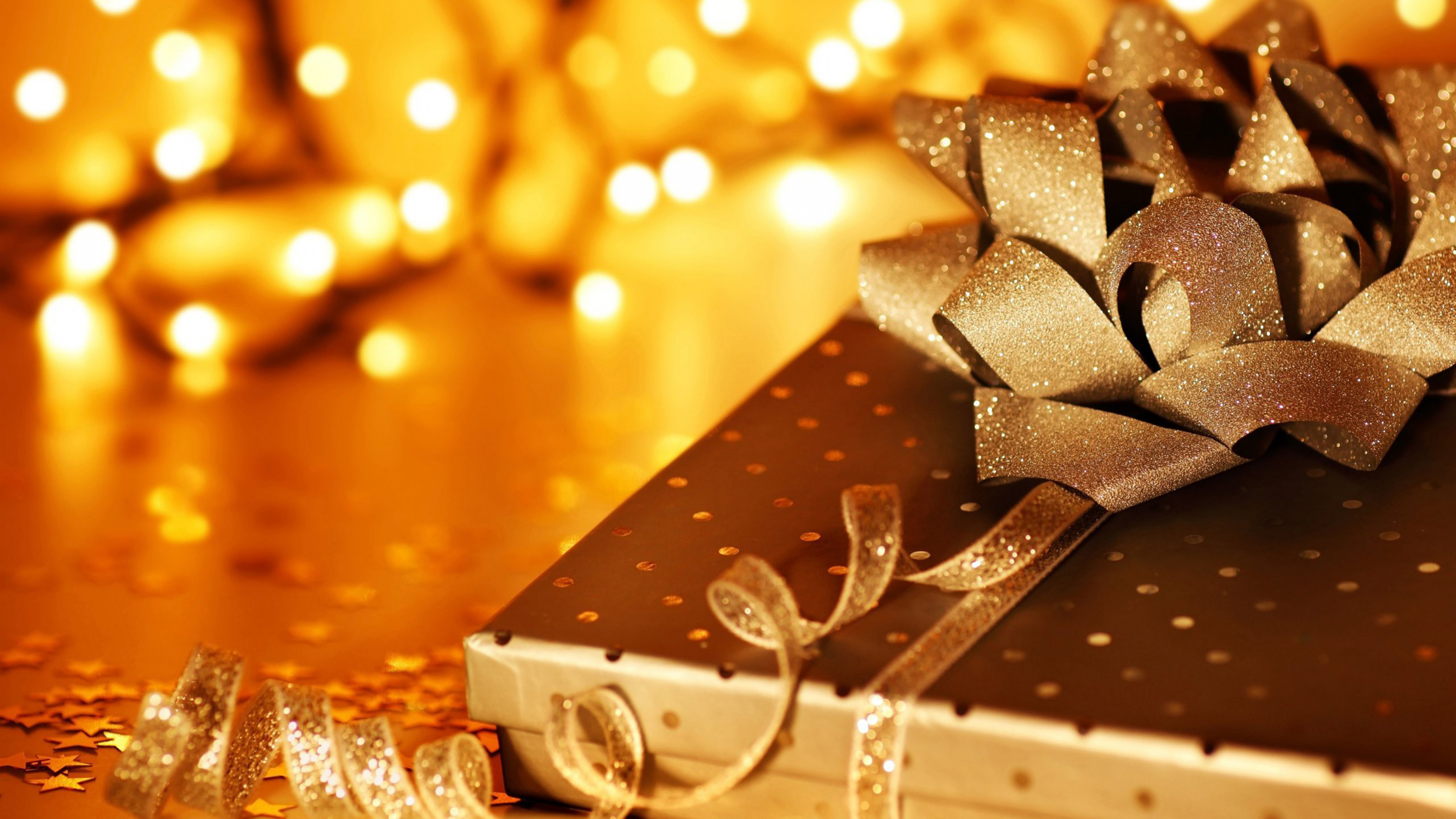 Regalo, Cinta, Envoltorio de Regalo, la Víspera de Navidad, Decoración de la Navidad. Wallpaper in 3840x2160 Resolution