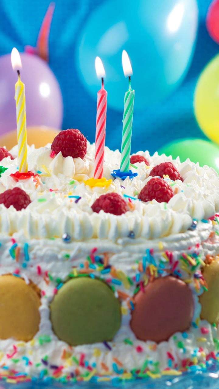 Pastel de Cumpleaños, Cumpleaños, Decoración de la Torta, Dulzura, Postre. Wallpaper in 720x1280 Resolution