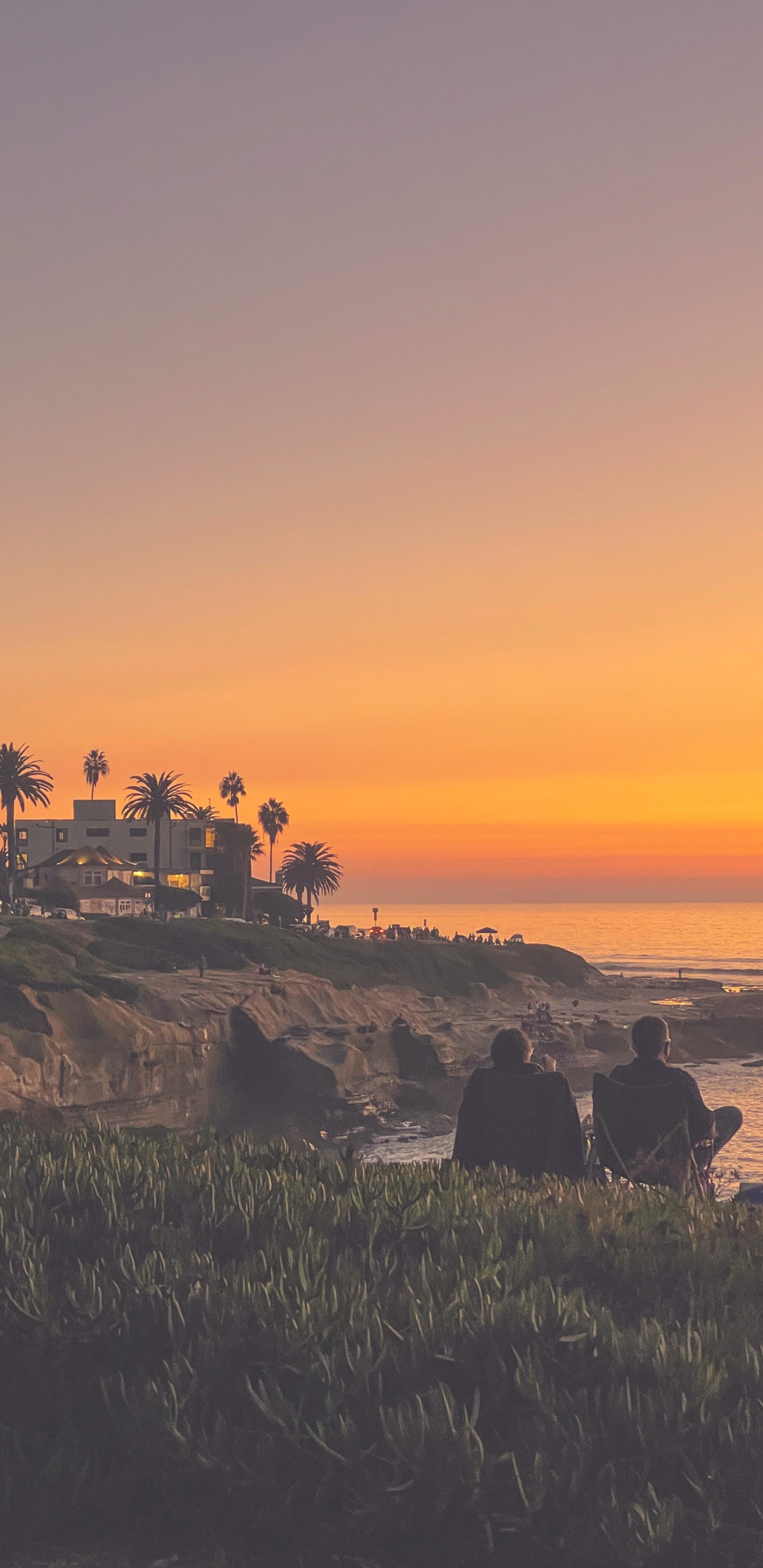 Cloud, Wasser, Naturlandschaft, Afterglow, Ebene. Wallpaper in 1440x2960 Resolution