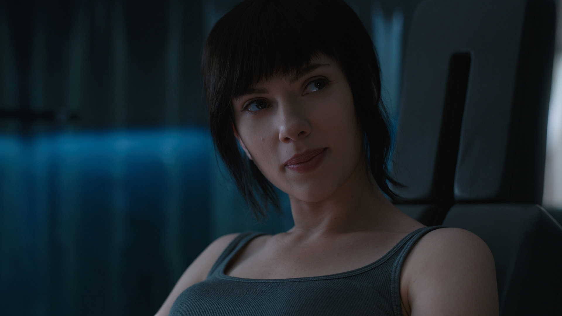 Woman in White Tank Top. Wallpaper in 1920x1080 Resolution