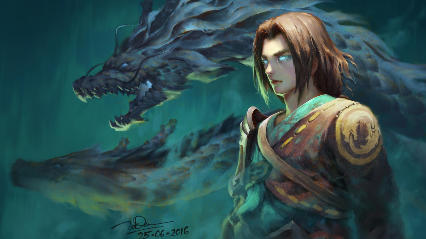 Overwatch, Lena Oxton, Hanzo, Fan-Kunst, Genji. Wallpaper in 1366x768 Resolution