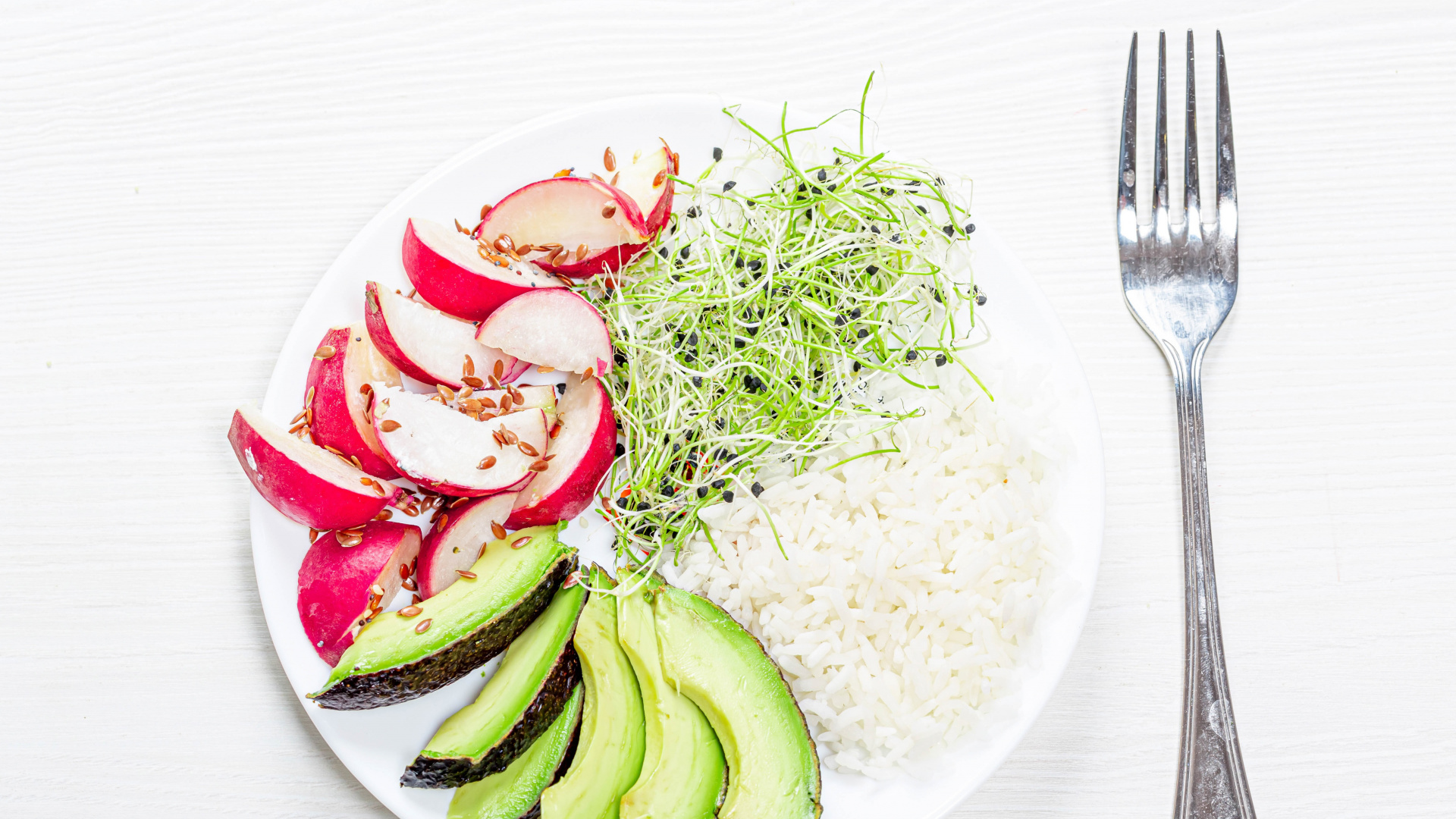 Gown, Fork, Vegetable, Avocado, Food. Wallpaper in 1920x1080 Resolution