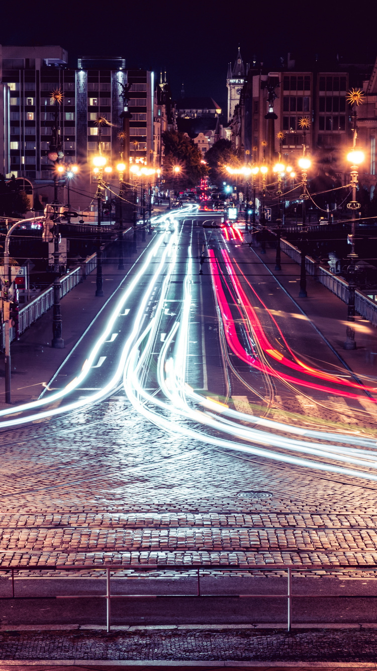 Exposure, Building, Street Light, Automotive Lighting, Light. Wallpaper in 750x1334 Resolution