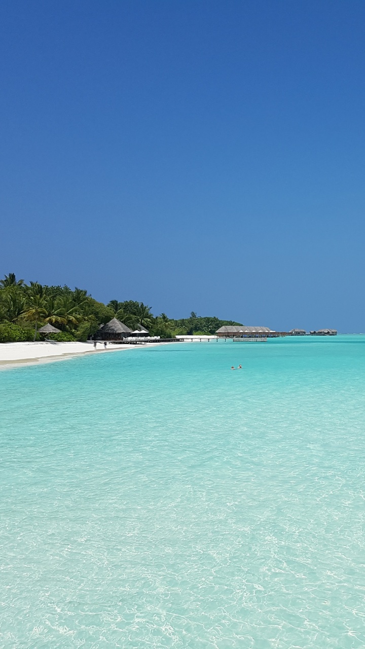 大海, 马尔代夫, 环礁, 度假, Cove 壁纸 720x1280 允许