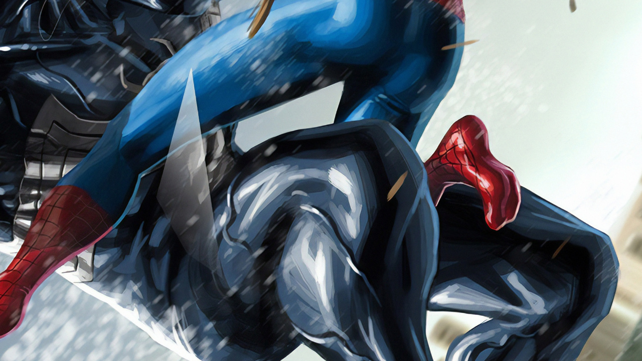 Hombre Araña Veneno, Spider-man, Veneno, Tom Holland, Marvels Spider-Man. Wallpaper in 1280x720 Resolution