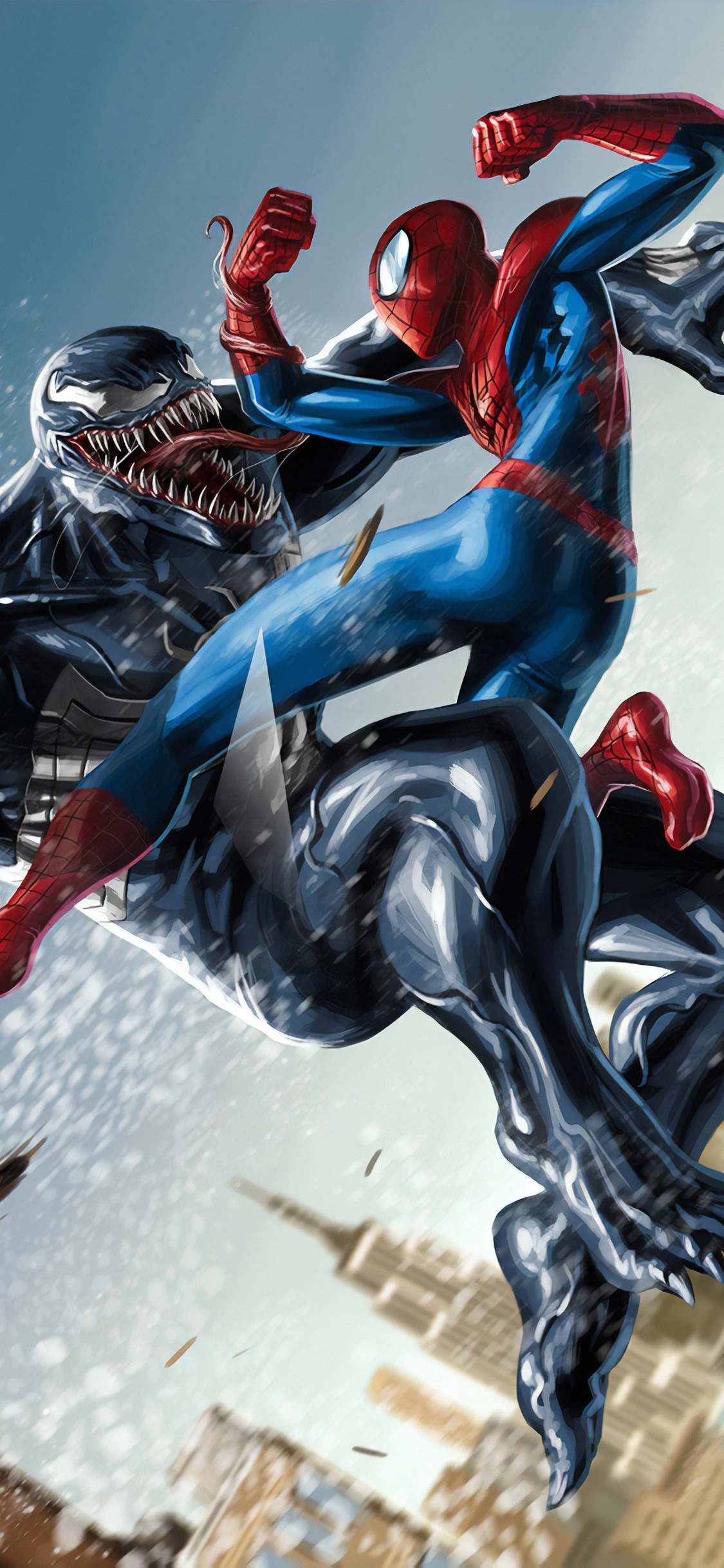 Homme Araignée Venin, Spider-man, Venin, Tom Holland, Merveilles Spider-Man. Wallpaper in 1125x2436 Resolution