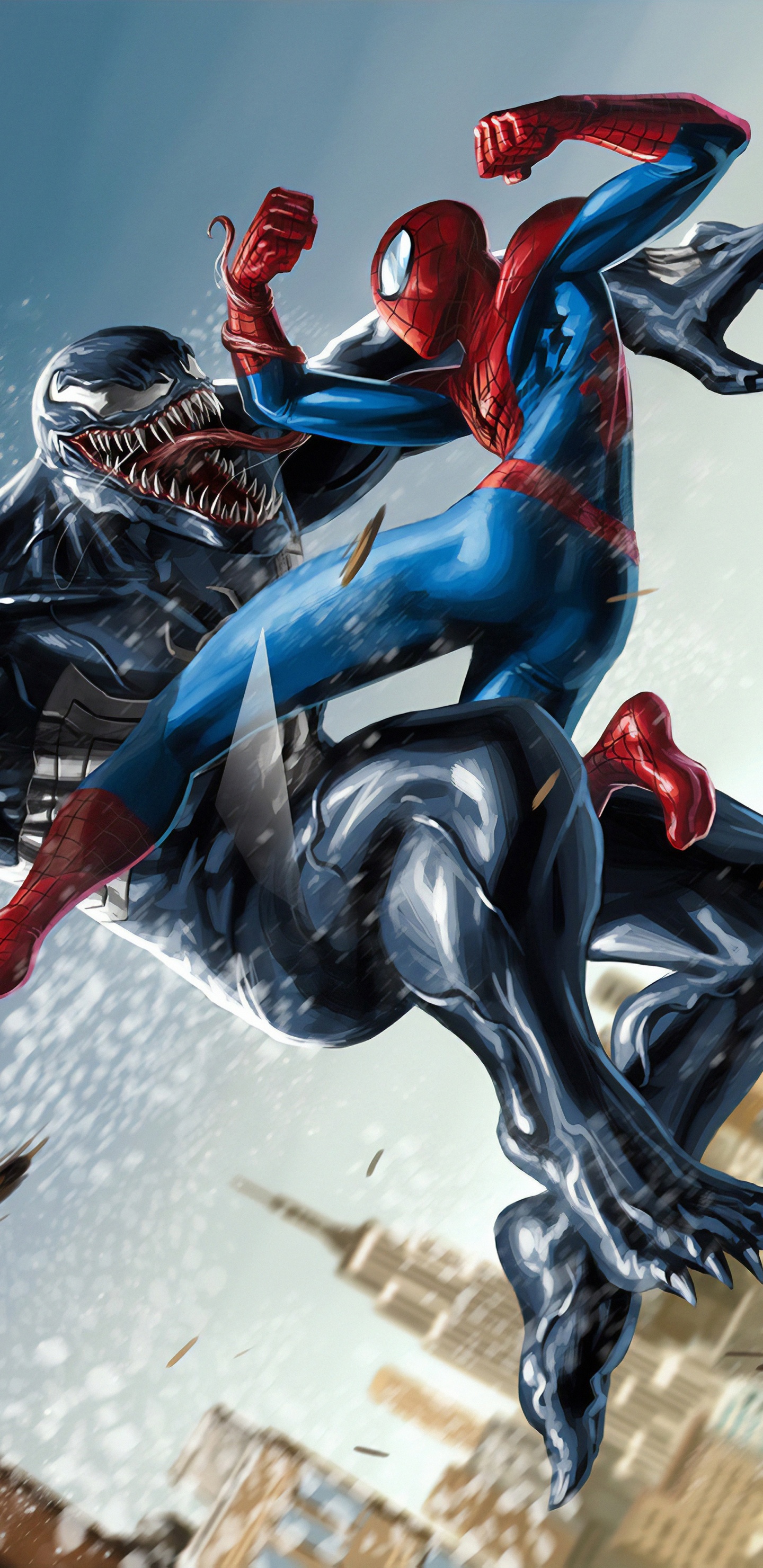 Homme Araignée Venin, Spider-man, Venin, Tom Holland, Merveilles Spider-Man. Wallpaper in 1440x2960 Resolution