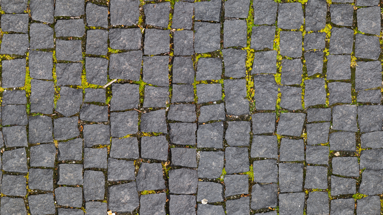 Schwarz-weißer Ziegelboden. Wallpaper in 1280x720 Resolution