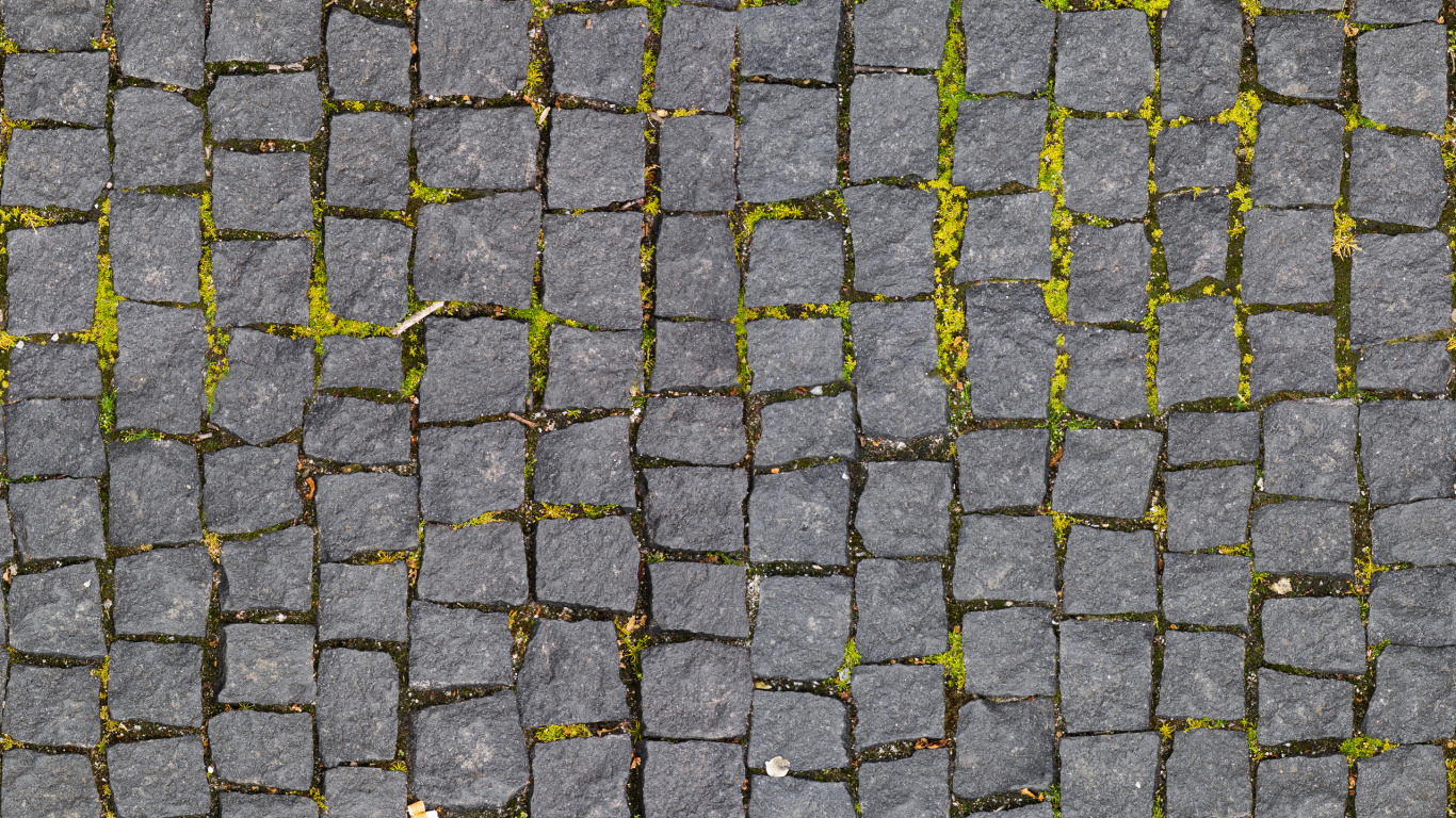 Black and White Brick Floor. Wallpaper in 1366x768 Resolution