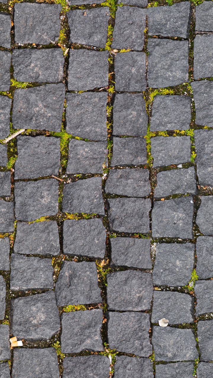 Black and White Brick Floor. Wallpaper in 720x1280 Resolution