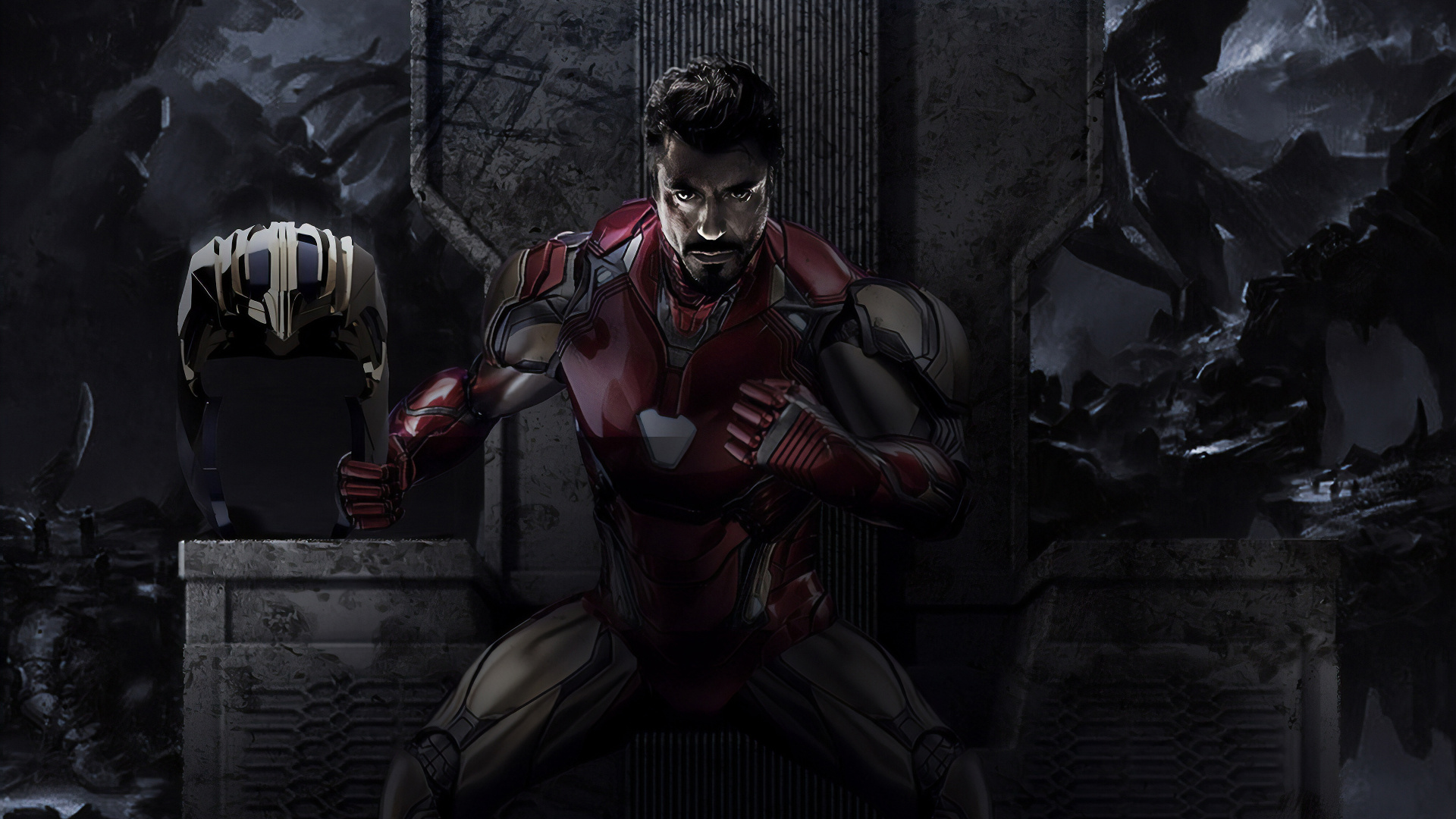 Homme en Costume Rouge et Bleu. Wallpaper in 1920x1080 Resolution