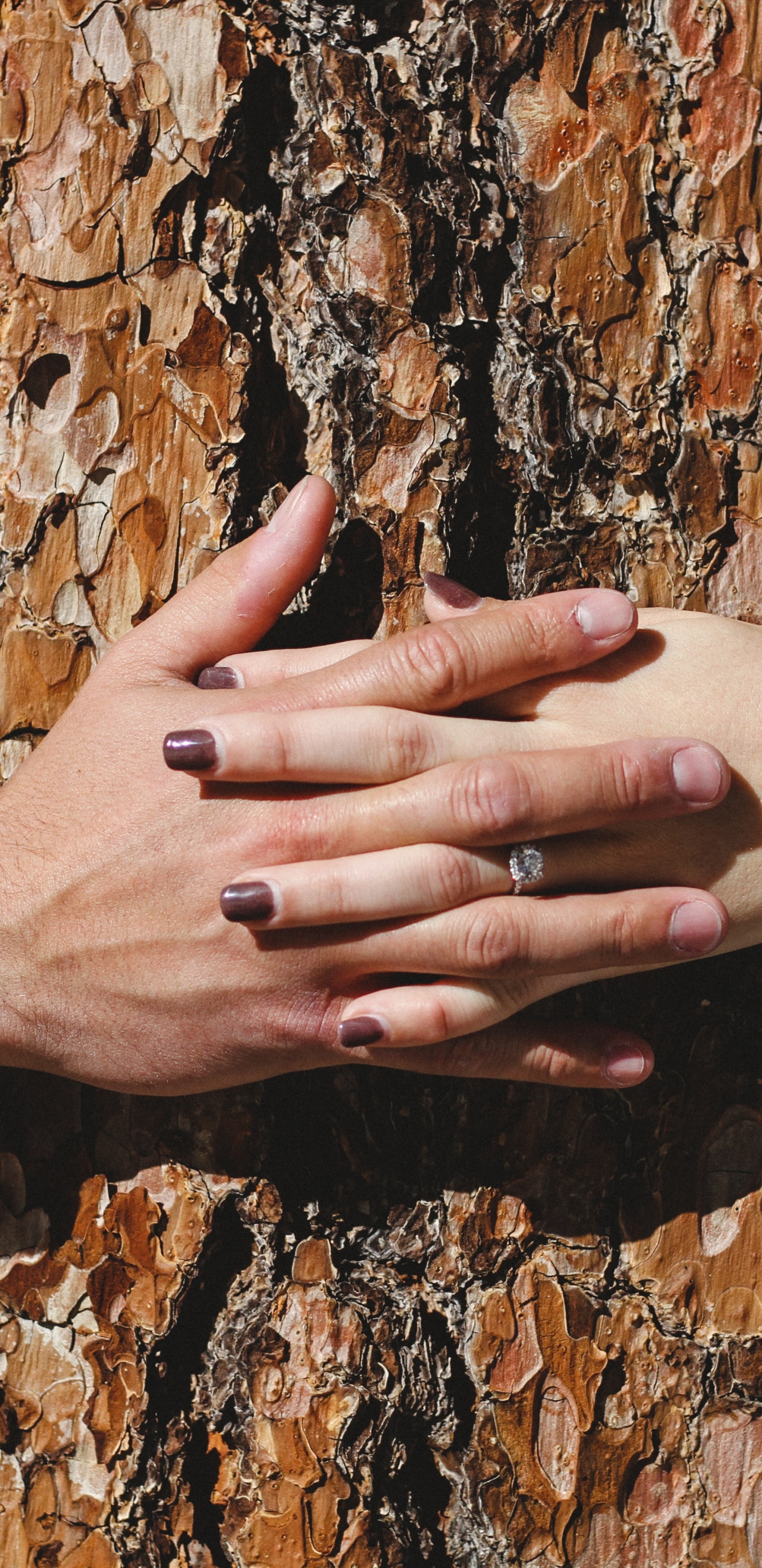 Personne en Chemise Grise à Manches Longues Avec Bague en Argent. Wallpaper in 1440x2960 Resolution