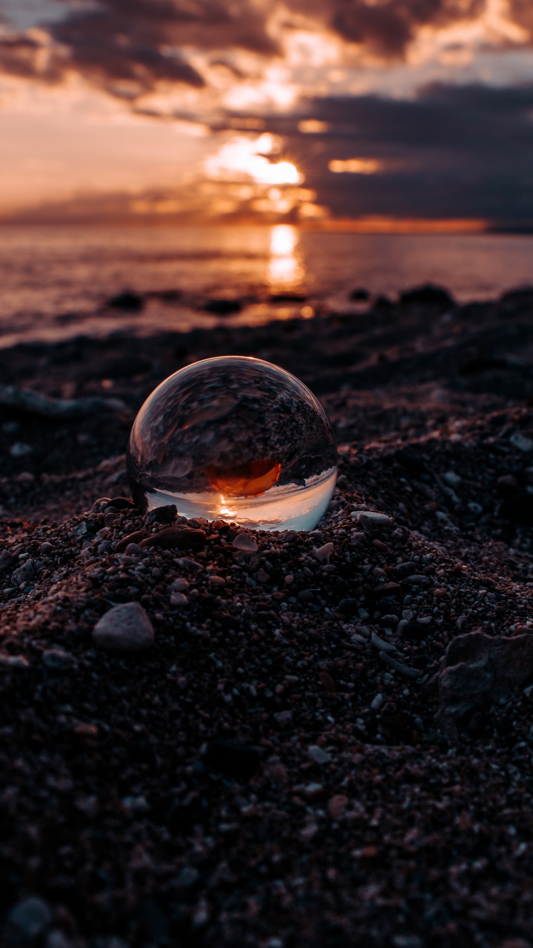 Water, Reflection, Rock, Sky, Fire. Wallpaper in 1080x1920 Resolution