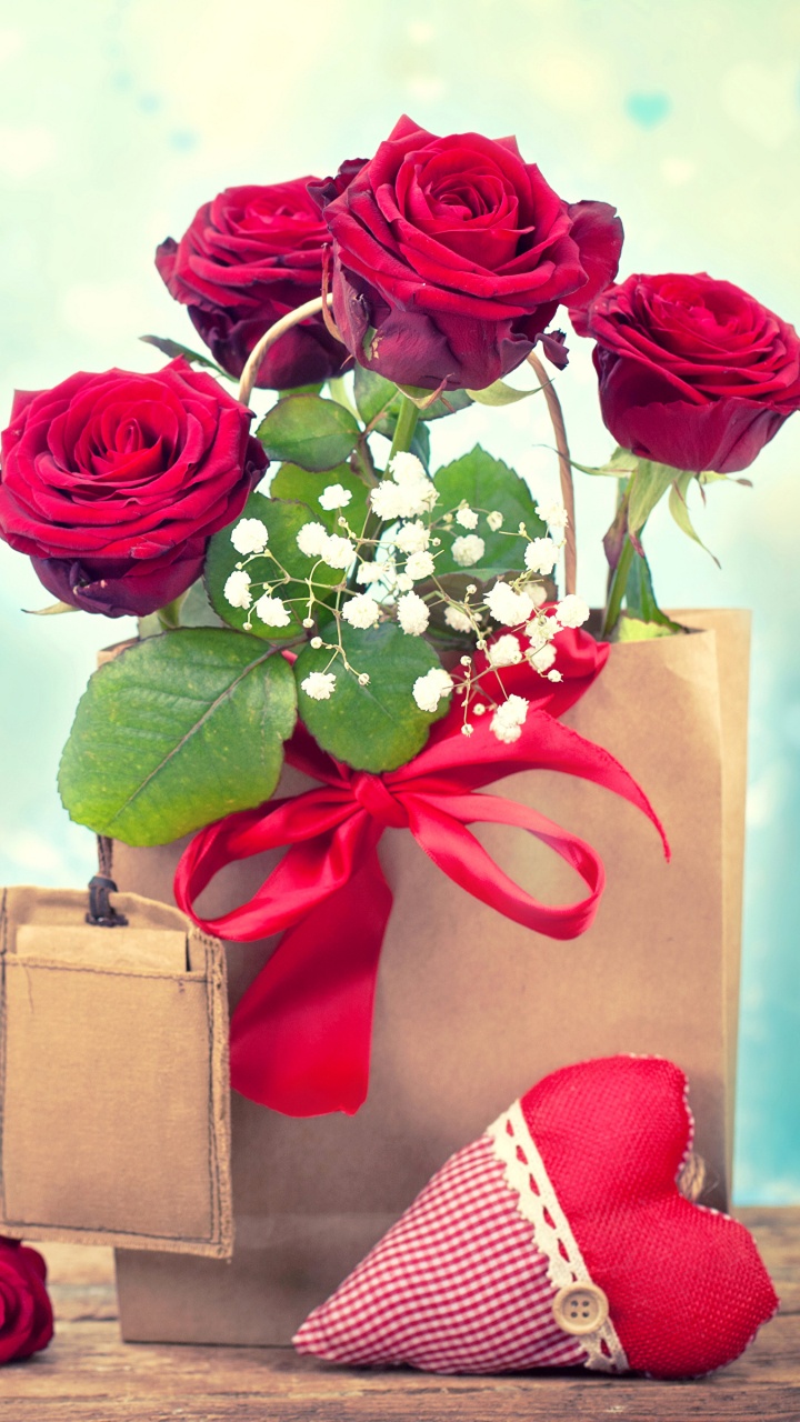 Romantik, Pink, Garten Rosen, Rose, Schnittblumen. Wallpaper in 720x1280 Resolution