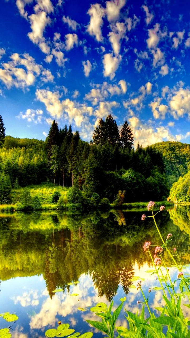 性质, 反射, 荒野, 安装的风景, 天空 壁纸 720x1280 允许