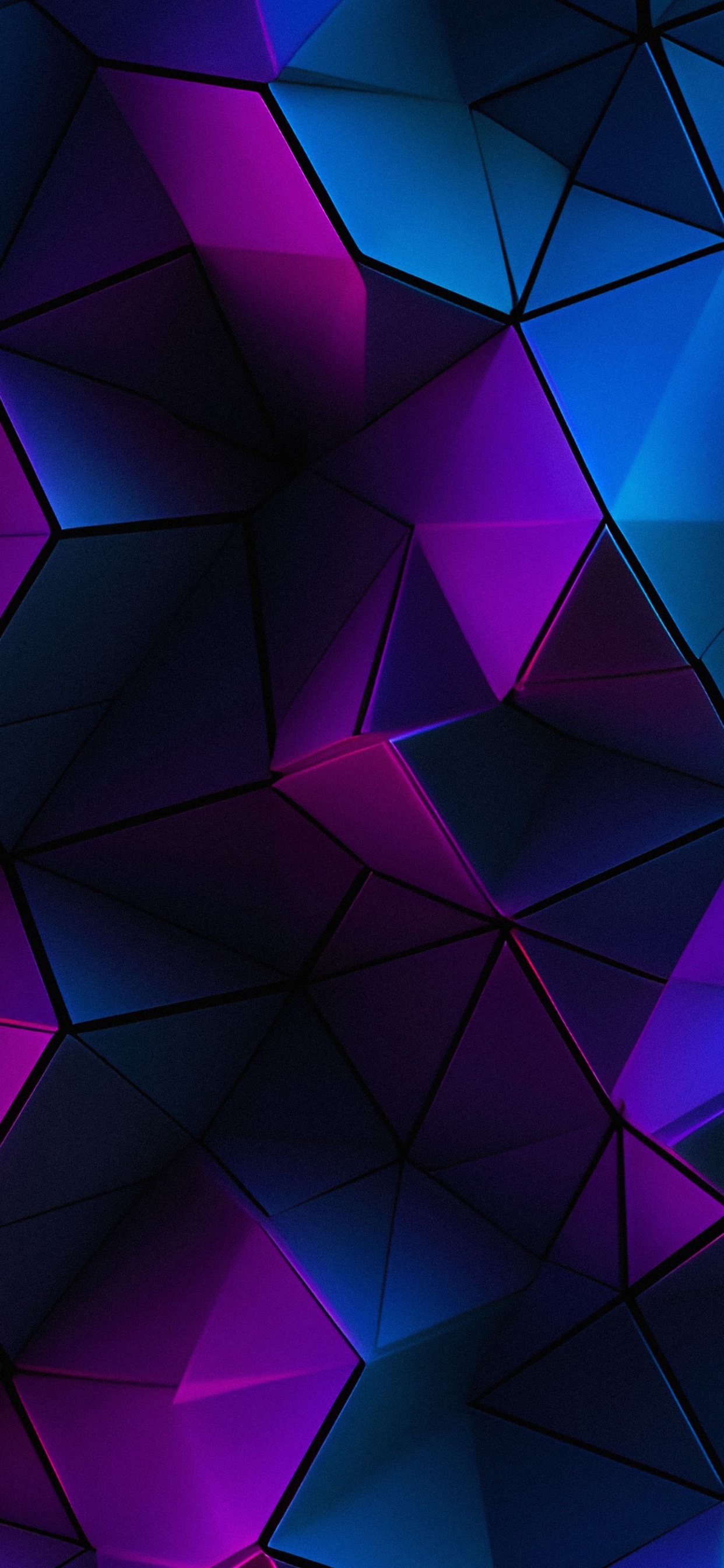 Dreieck, Blau, Pink, Purpur, Symmetrie. Wallpaper in 1242x2688 Resolution